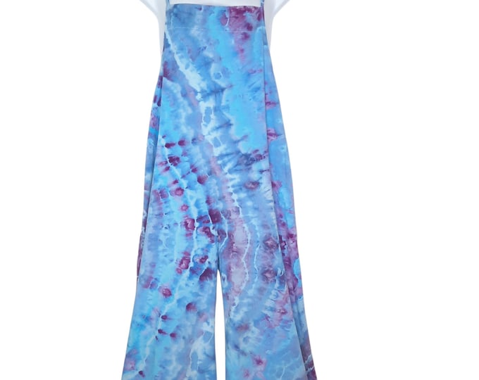 Size 2X - Tie Dye OVERALLS - Agate Patterns with Pockets!