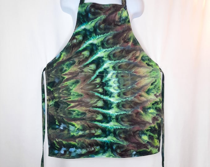 Apron - Tie Dye - Aurora Portal - Ice Dyed