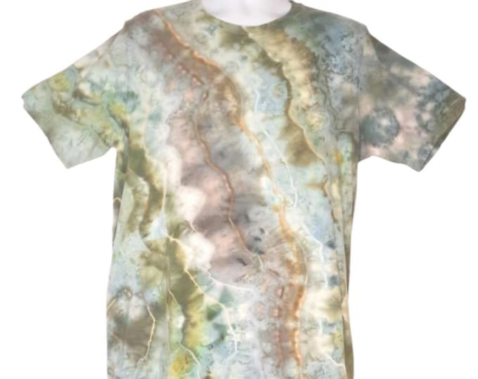 Size XLarge - Tie Dye Tshirt - Ice Dye Agate Design