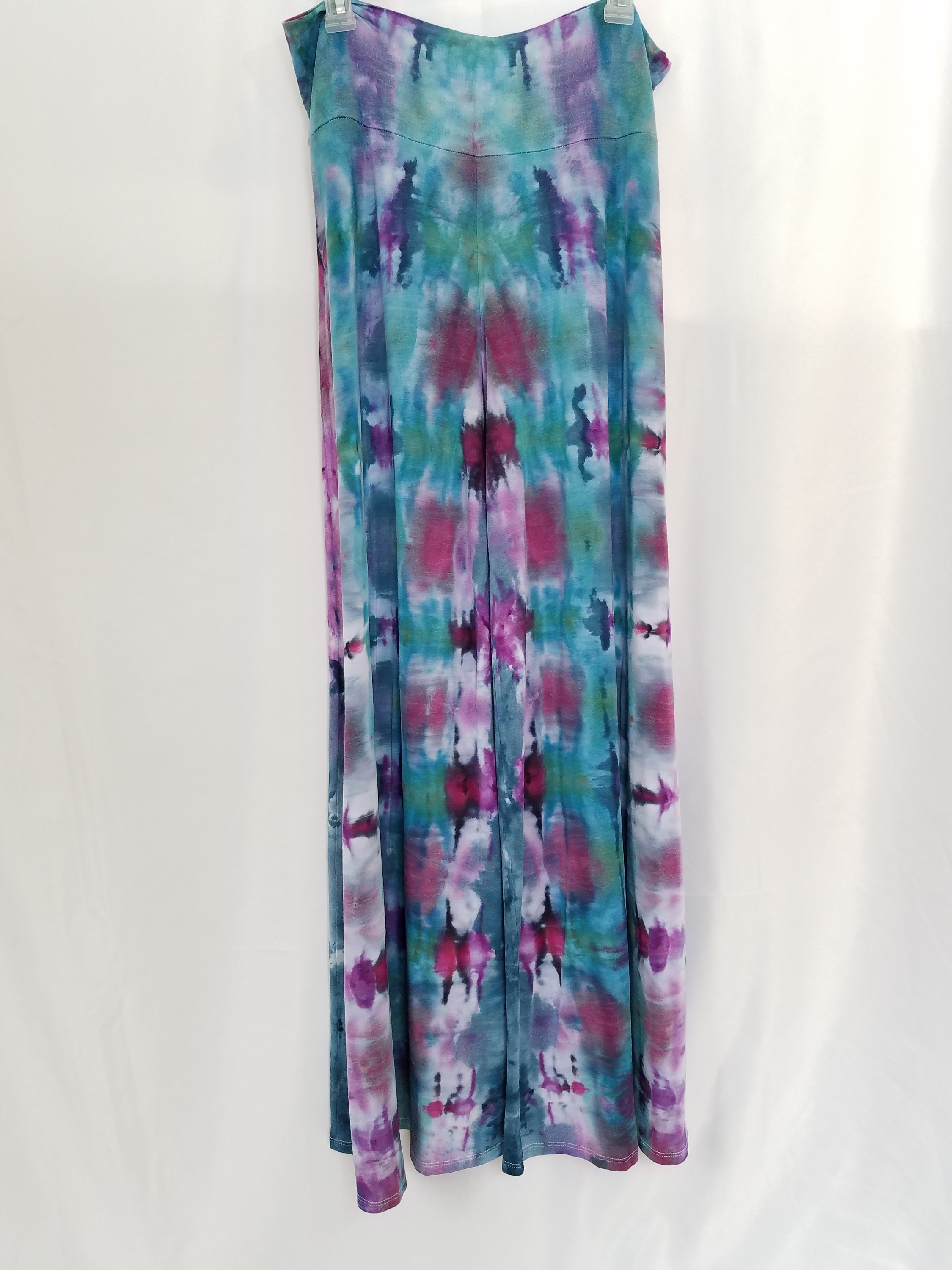 Tie Dye Palazzo Pants - Size XXL - Ice Dyed