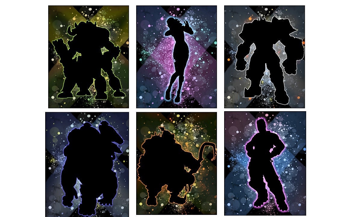 Printable Overwatch Wall Decor , Overwatch Tank Characters Printable Art , Gamer Gift ...