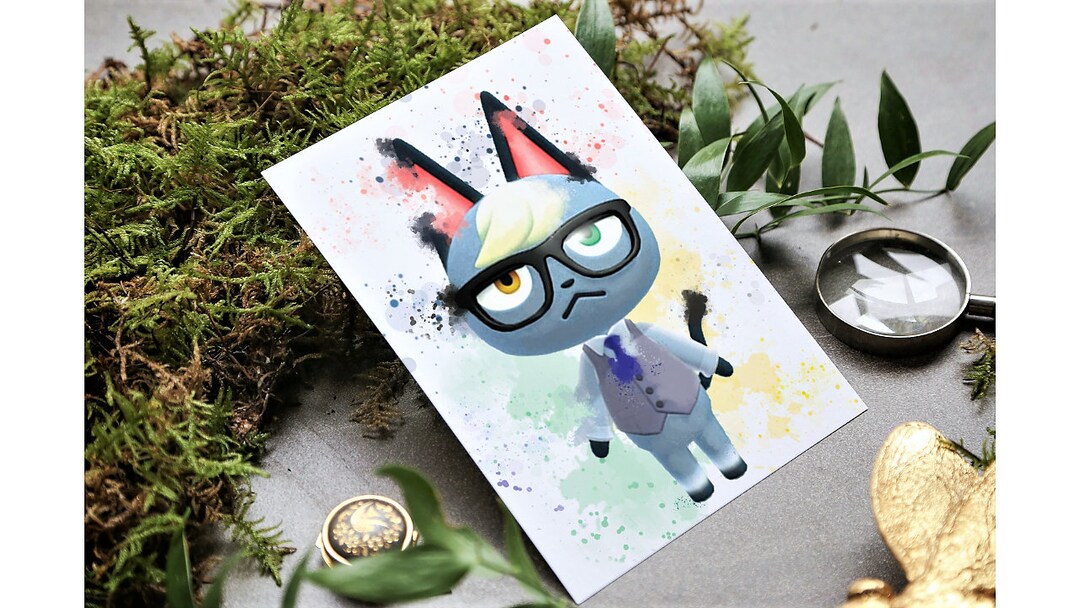 Animal Crossing Wall Art Print ACNH POSTER Watercolor Etsy