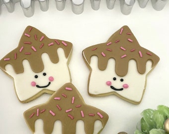 Cookie Cutter Drip fondant handmade