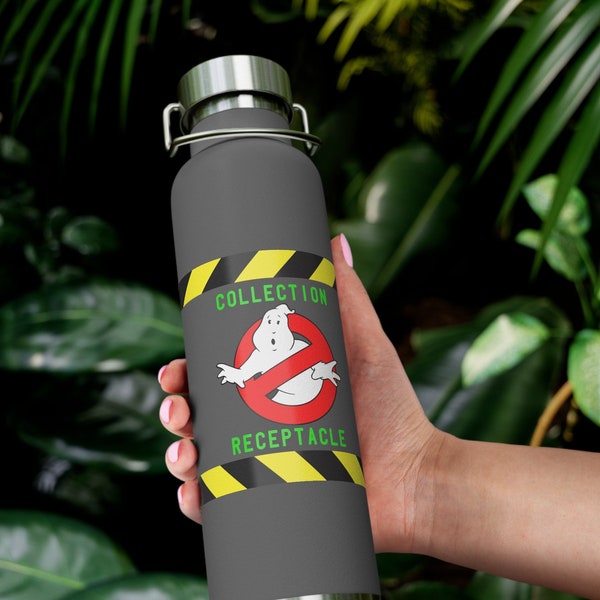 Slime Sample Receptacle Water Bottle | Custom GHOSTBUSTERS gift | Cosplay props and equipment | 22oz Vacuum Insulated | 3 Colors