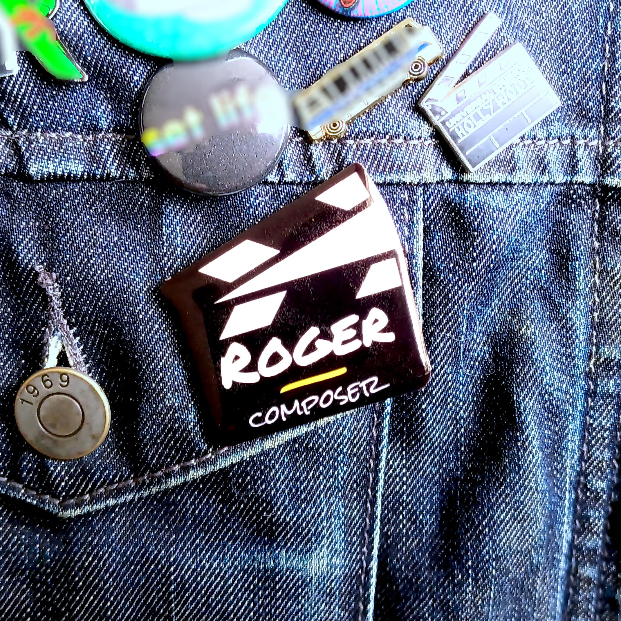 Personalized Cast & Crew Name Tag. Custom Clapperboard Gift Pin or ...