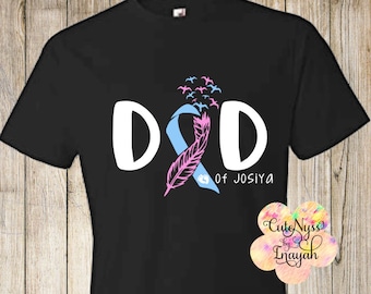 Baby loss tee, infant loss, pregnancy loss, rainbow baby, angel, dad, t-shirt, ribbon, awareness, stillborn, grief, father, baby, october