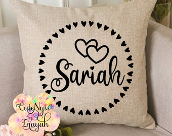 Anniversary Pillow Cover, Personalized Couples Pillow Cover, Housewarming, Eid, Birthday, Anniversary, Wedding, Decorative Pillow, Christmas