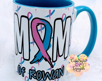 Baby loss cup, infant loss, pregnancy loss, rainbow baby, angel, mom, coffee cup, mug, awareness, stillborn, grief, mom, dad, baby, October