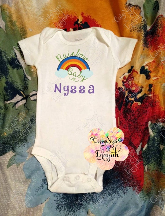 unisex rainbow baby clothes