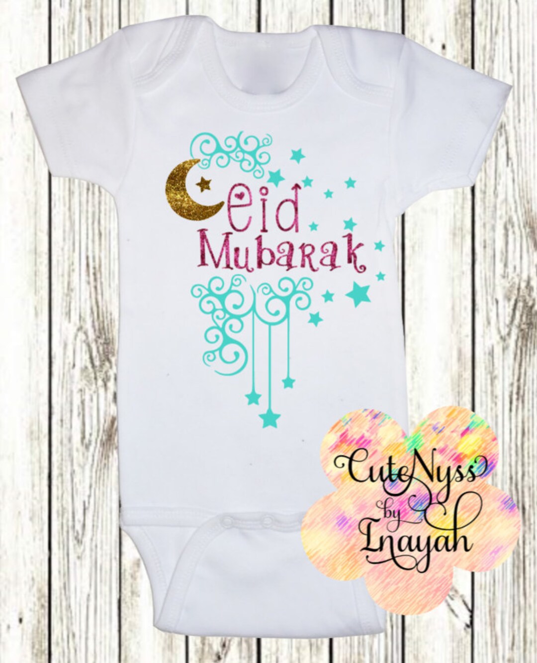 Personalized Eid Baby Outfit, Baby's 1st Eid, Eid Mubarak, Ramadan,fitr