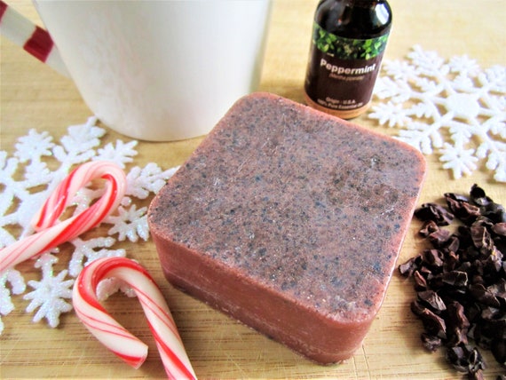 Peppermint Cocoa (Christmas Edition) Handmade Bar Soap by Shawn's Soaps