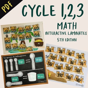 CC Cycle 1, 2, 3 - Mathématiques - Laminages interactifs - *PDF*