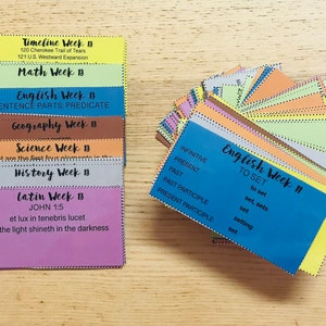 Cycle 3 Memory review cards PDF | Etsy