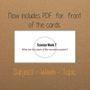 Cycle 3 Memory Review Cards PDF - Etsy