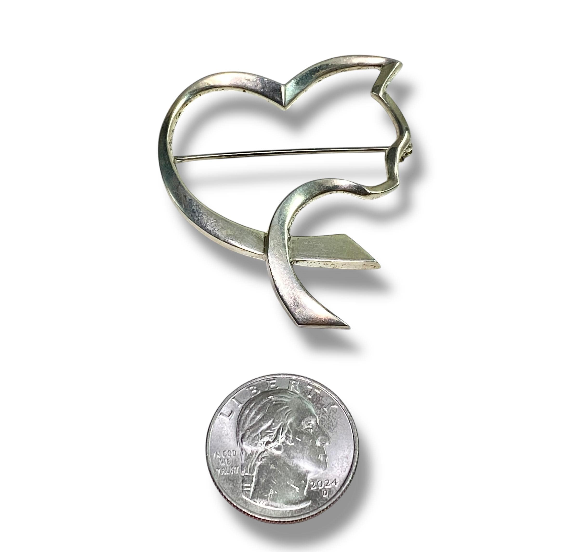 ティファニー パロマ・ピカソ オープンハート キャット ブローチ