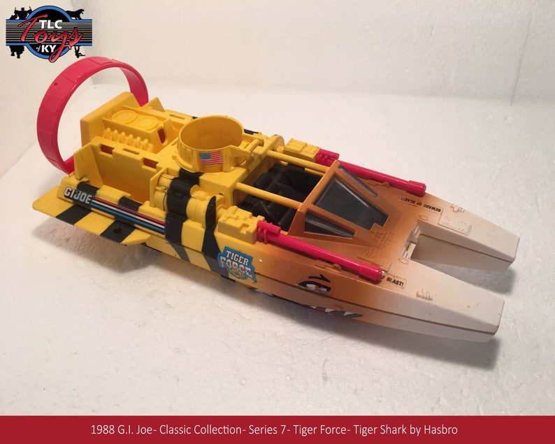 Vintage 1988 GI Joe Tiger Force Tiger Shark Storage Cover Replacement Part