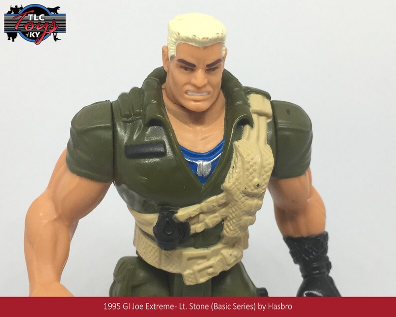 1995 G.I Action Figure by Hasbro Basic Series Joe Extreme Lt Stone