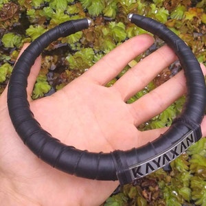 DarkPsy Choker, Post Apocalyptic Upcycle Rubber Necklace,NeoTribal Recycle Burningman,Steampunk Viking Larp Cyberpunk