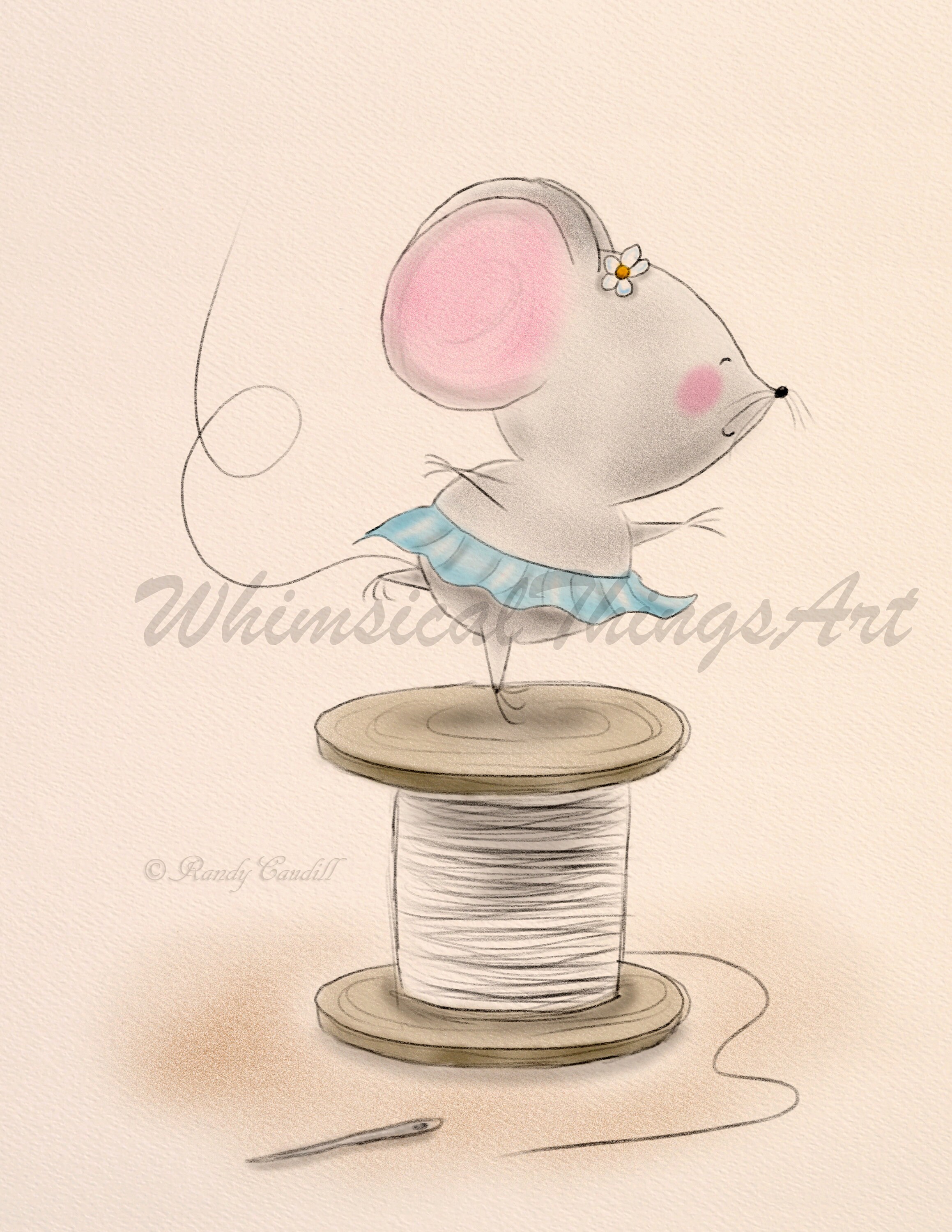 Dancing Ballerina Mouse - Digital Art - Instant Download - Etsy