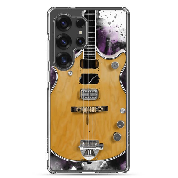 Hand-Painted Samsung Phone Cases with Malcolm's Guitar Art