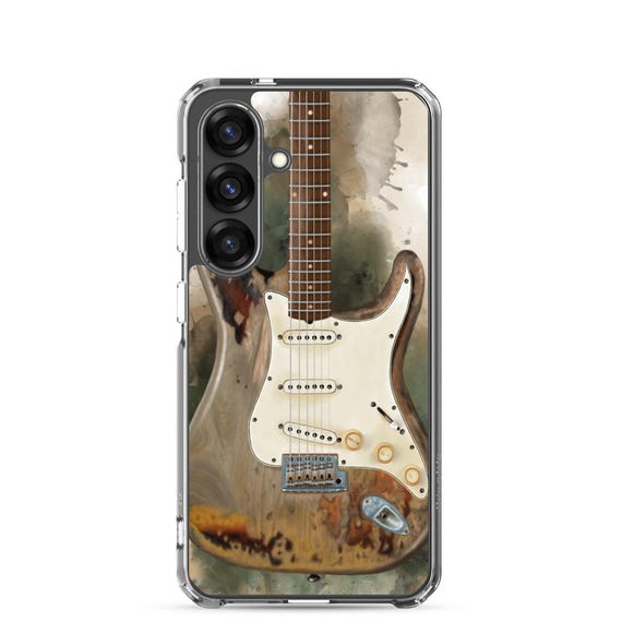 Hand-Painted Samsung Phone Cases with Albert's Guitar Art