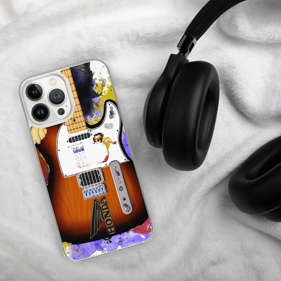 Hand-Painted iPhone Phone Cases with Jonny's Guitar Art