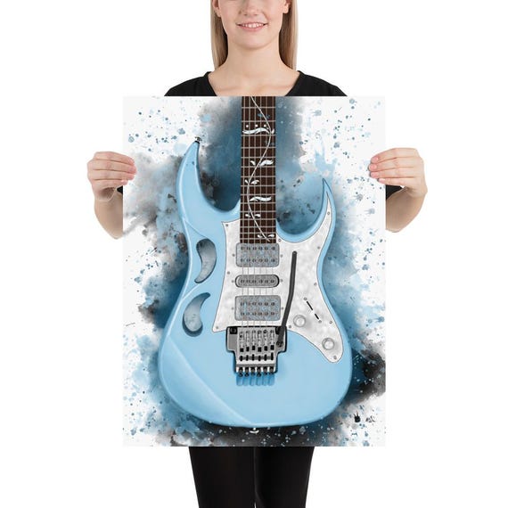 Electric Guitar Art Print: Music Room Decor (18x24)
