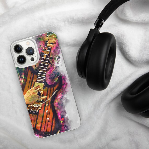 Hand-Painted iPhone Phone Cases with Sin Guitar Art