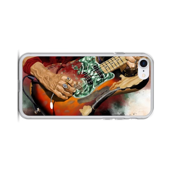 Hand-Painted iPhone Phone Cases with Hybrid Guitar Art