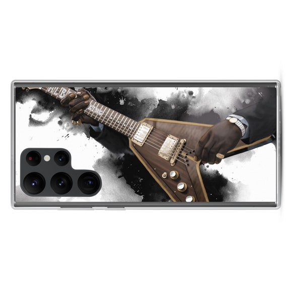 Hand-Painted Samsung Phone Cases with Albert's Guitar Art