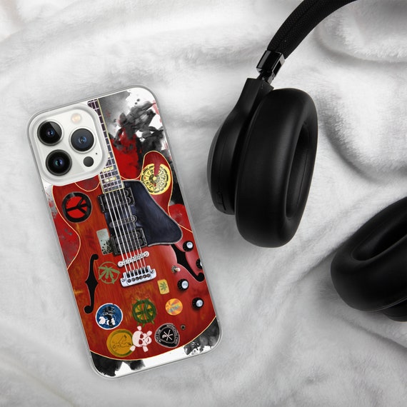Hand-Painted iPhone Phone Cases with Alvin Guitar Art