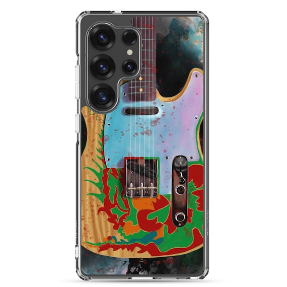 Hand-Painted Samsung Phone Cases with Jim's Guitar Art