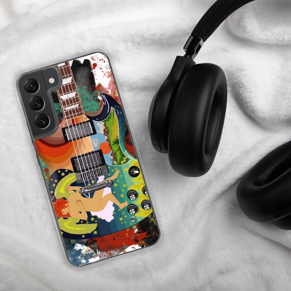 Hand-Painted Samsung Phone Cases with Eric's Guitar Art