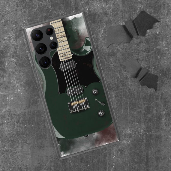 Hand-Painted Samsung Phone Cases with Miles Guitar Art