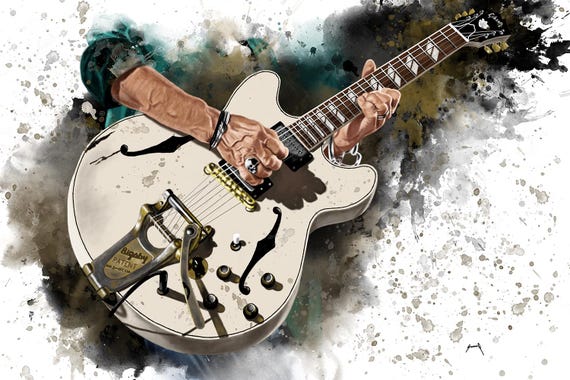 The Pirate's Electric Guitar 24x36"