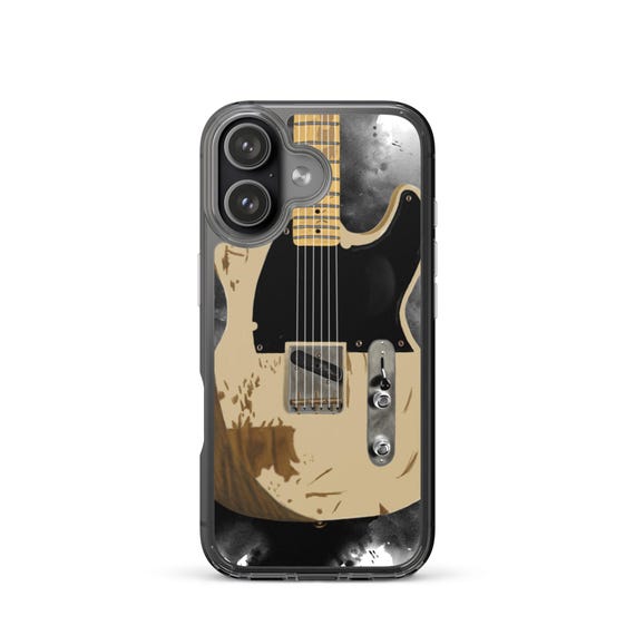 Hand-Painted iPhone Phone Cases with Jeff's Guitar Art