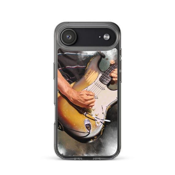 Hand-Painted iPhone Phone Cases with John's Vintage Guitar Art