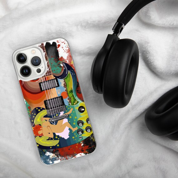 Hand-Painted iPhone Phone Cases with Eric's Guitar Art
