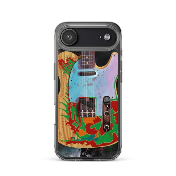 Hand-Painted iPhone Phone Cases with Jim's Guitar Art