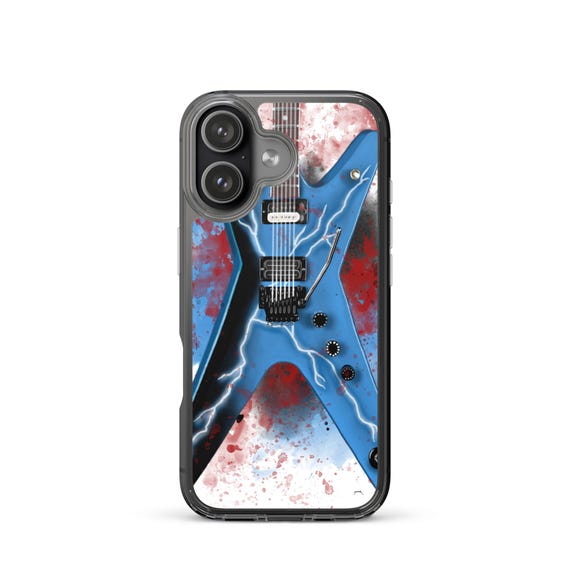 Hand-Painted iPhone Phone Cases with Dime's Electric Guitar Art