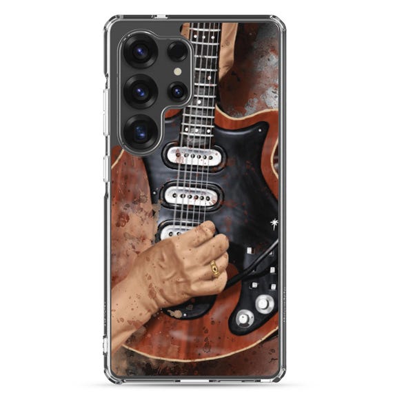 Hand-Painted Samsung Phone Cases with Brian's Guitar Art