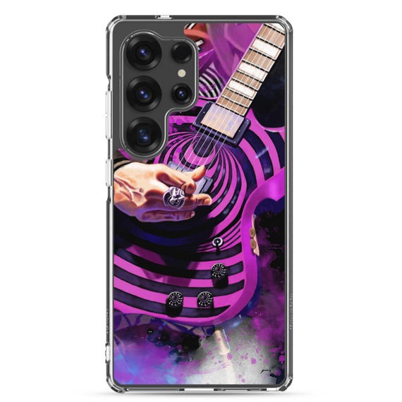 Hand-Painted Samsung Phone Cases with Zack's Guitar Art
