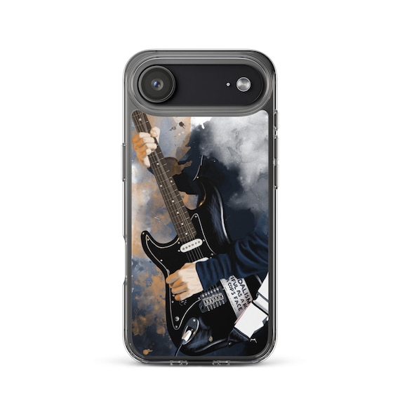 Hand-Painted iPhone Phone Cases with Kurt's Electric Guitar Art