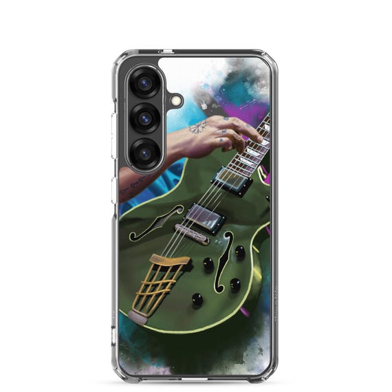 Hand-Painted Samsung Phone Cases with Josh's Guitar Art
