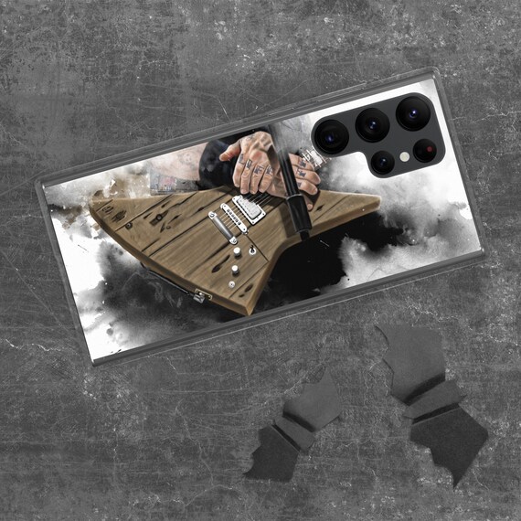 Hand-Painted Samsung Phone Cases with Garage Guitar Art