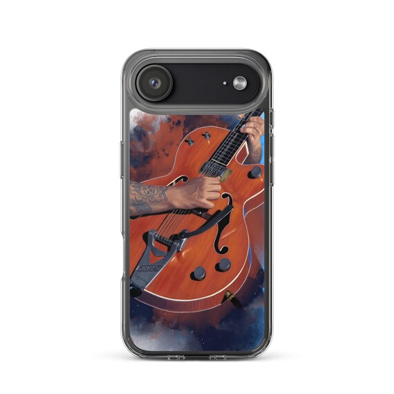 Hand-Painted iPhone Phone Cases with Brian's Electric Guitar Art