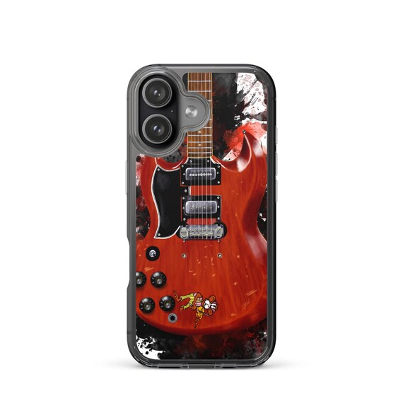 Hand-Painted iPhone Phone Cases with Monkey Guitar Art