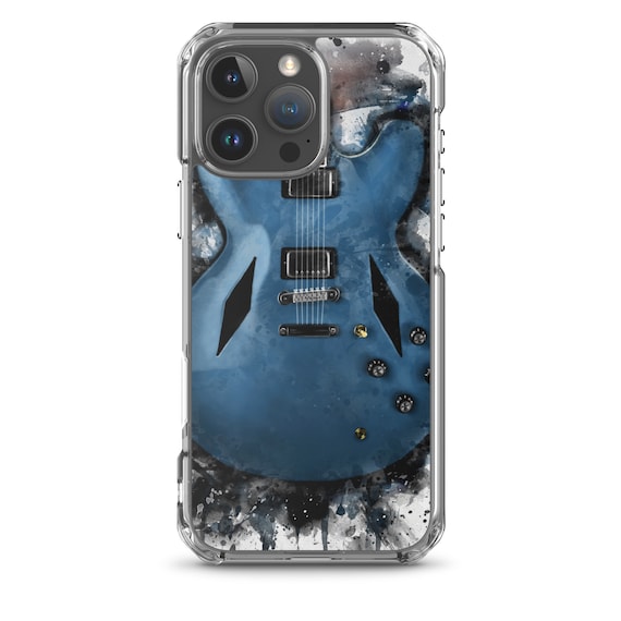 Hand painted electric guitar on iphone cases