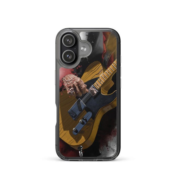 Hand-Painted iPhone Phone Cases with Keef's Guitar Art
