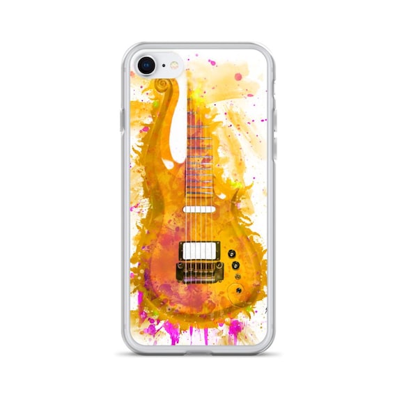 Hand-Painted iPhone Phone Cases with Cloud Guitar Art
